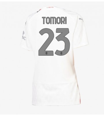 AC Milan Fikayo Tomori #23 Bortatröja Kvinnor 2023-24 Kortärmad